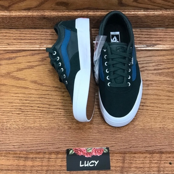 Vans Chima Pro 2 Mesh Darkest Spruce True White Shoes - Picture 5 of 8